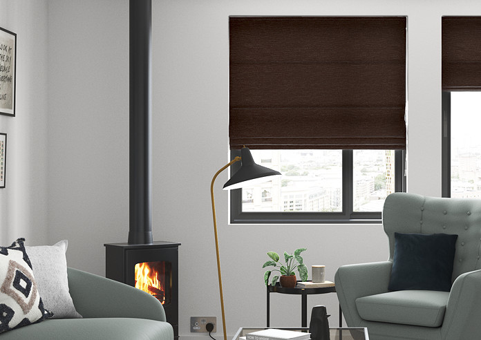 Maurice, Chocolate - Roman Blind - Image 3